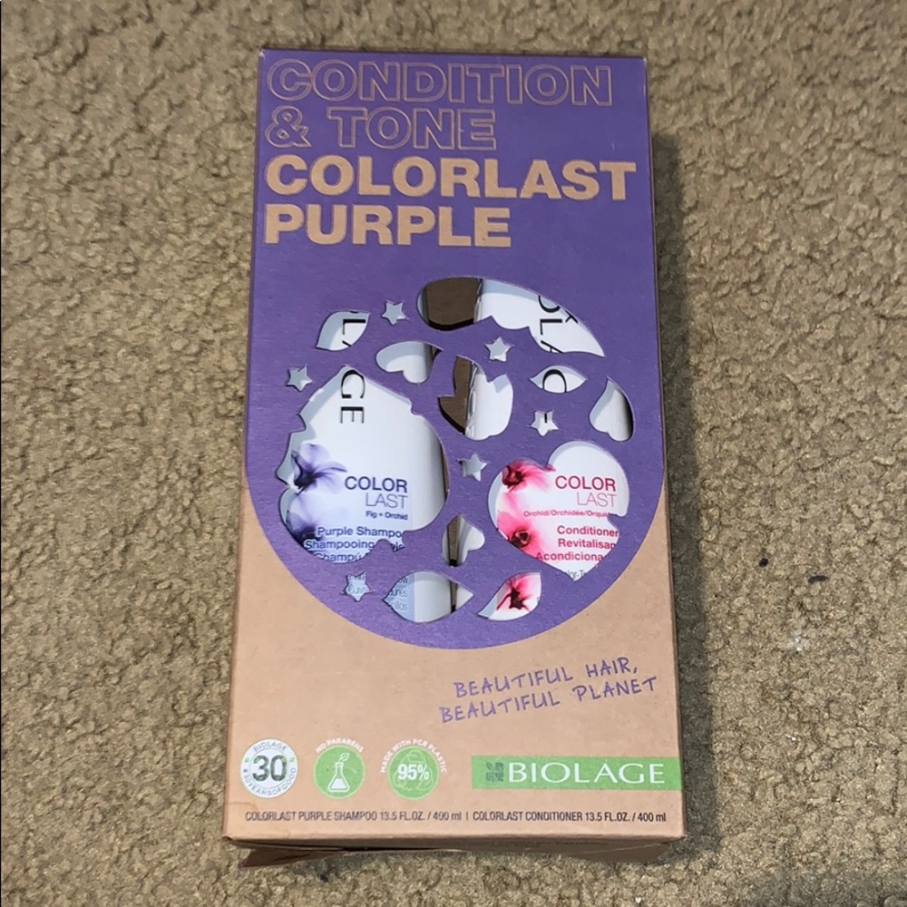 Biolage colorlast purple shampoo and conditioner